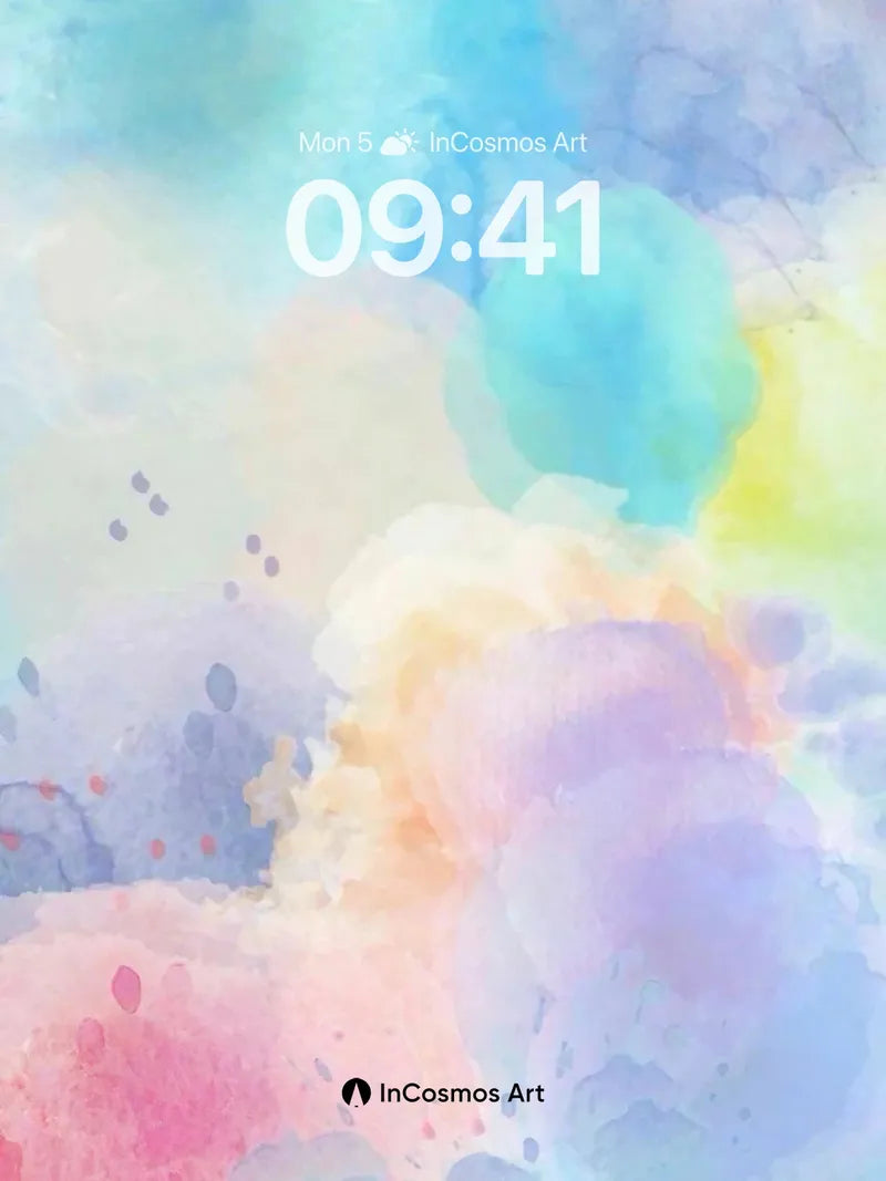 Luminous Breath Wallpaper with Floating Hues