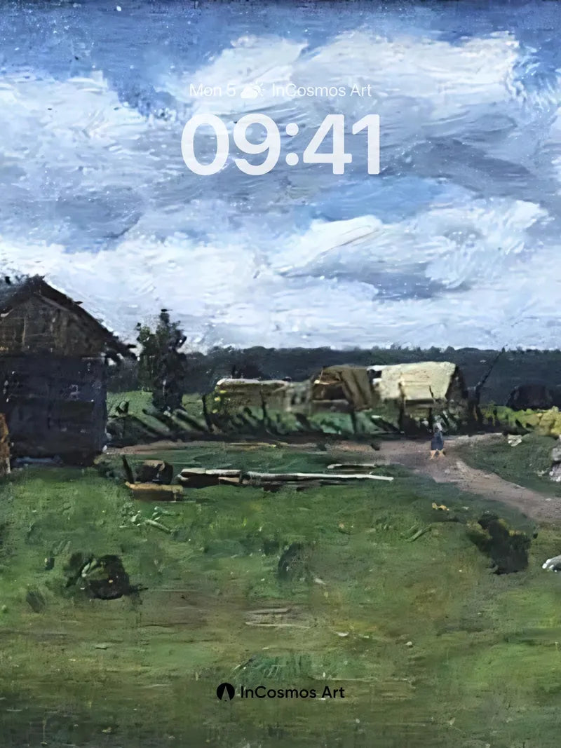 Whispering Fields Wallpaper with Rustic Charm