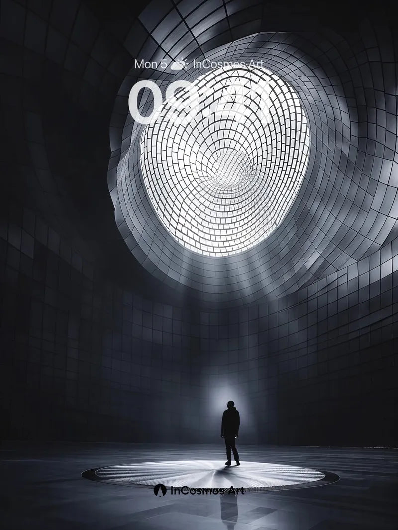 Spiral Light Wallpaper with Cosmic Silence