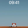 Serenity Horizon Wallpaper with Solitary House wallpaper for iPhone, iPad & Mac
