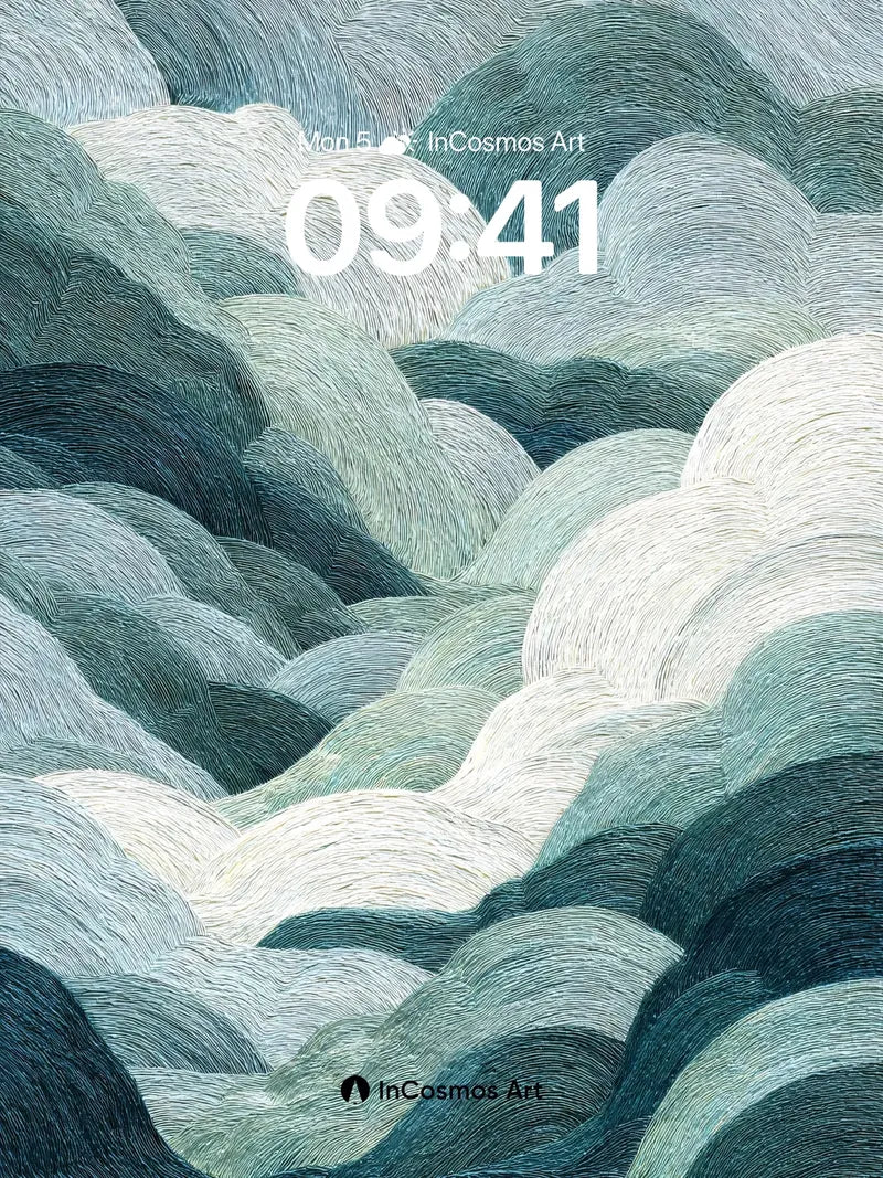 Whispering Waves Wallpaper with Textured Depth