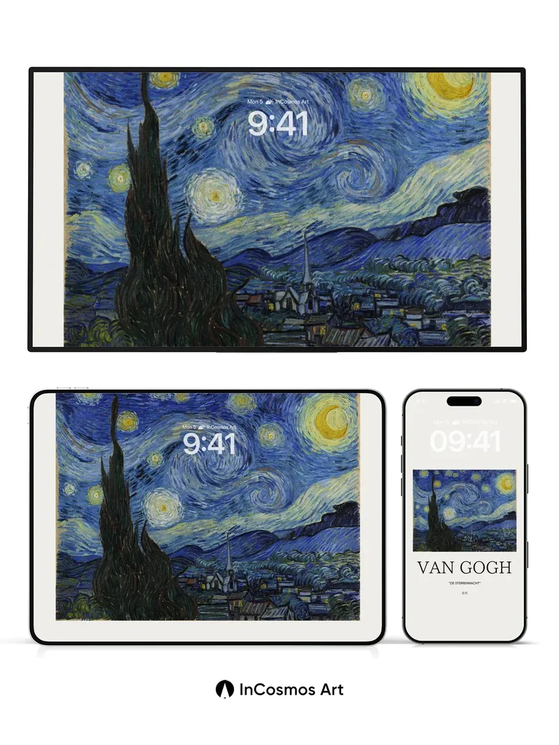 Whirling Sky Wallpaper with Starlit Visions