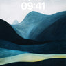 Silent Valley Wallpaper with Starlit Lines wallpaper for iPhone, iPad & Mac
