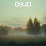 Mist-Bound Meadow Wallpaper with Distant Light wallpaper for iPhone, iPad & Mac