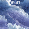 Azure Drift Wallpaper with Frozen Currents wallpaper for iPhone, iPad & Mac