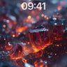 Ember Crystal Wallpaper with Molten Veins wallpaper for iPhone, iPad & Mac