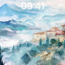 Misty Citadel Wallpaper with Whispering Pines wallpaper for iPhone, iPad & Mac