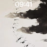 Serenity in Flight Wallpaper with Ink Clouds wallpaper for iPhone, iPad & Mac