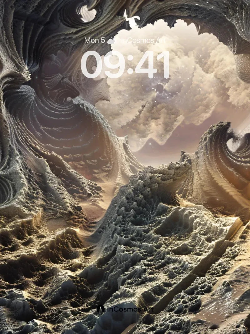 Surreal Abyss Wallpaper with Fractal Depths