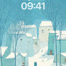 Snowy Village Serenity Wallpaper wallpaper for iPhone, iPad & Mac