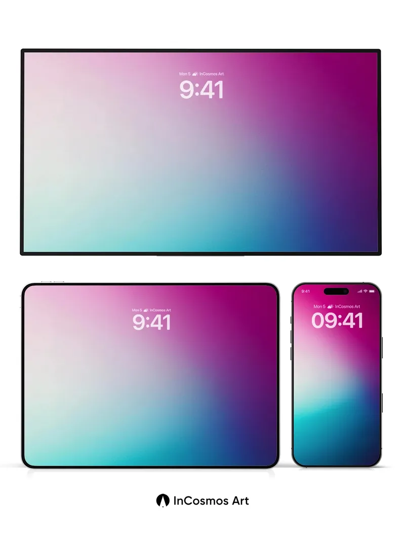 Luminous Gradient Wallpaper with Ethereal Hues