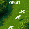 Serene Flight Wallpaper with Pixelated Canopy wallpaper for iPhone, iPad & Mac