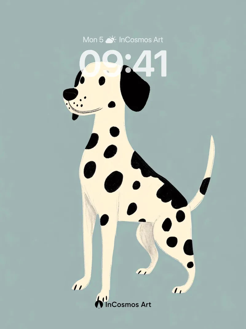 Playful Dalmatian Wallpaper with Polka-Dot Charm wallpaper for iPhone, iPad & Mac