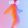 Neon Drift Wallpaper with Floating Silhouette wallpaper for iPhone, iPad & Mac