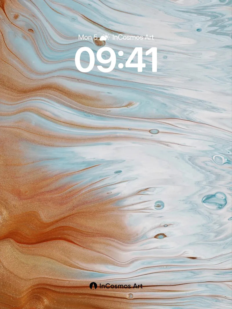 Sediment Mirage Wallpaper with Liquid Light