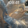 Luminous Petal Wallpaper with Dewdrop Veins wallpaper for iPhone, iPad & Mac