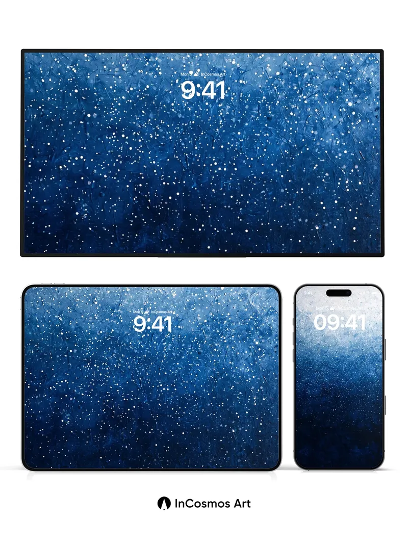 Cosmic Drift Wallpaper with Starlight Veil