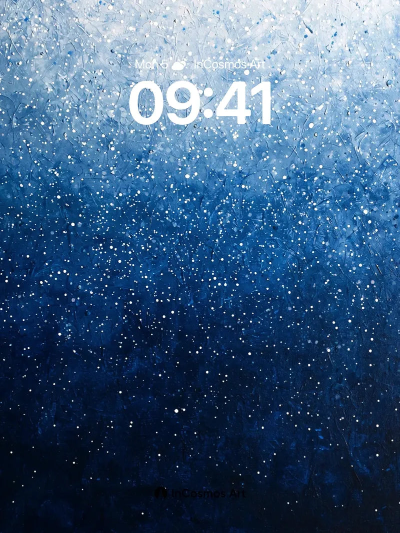 Cosmic Drift Wallpaper with Starlight Veil