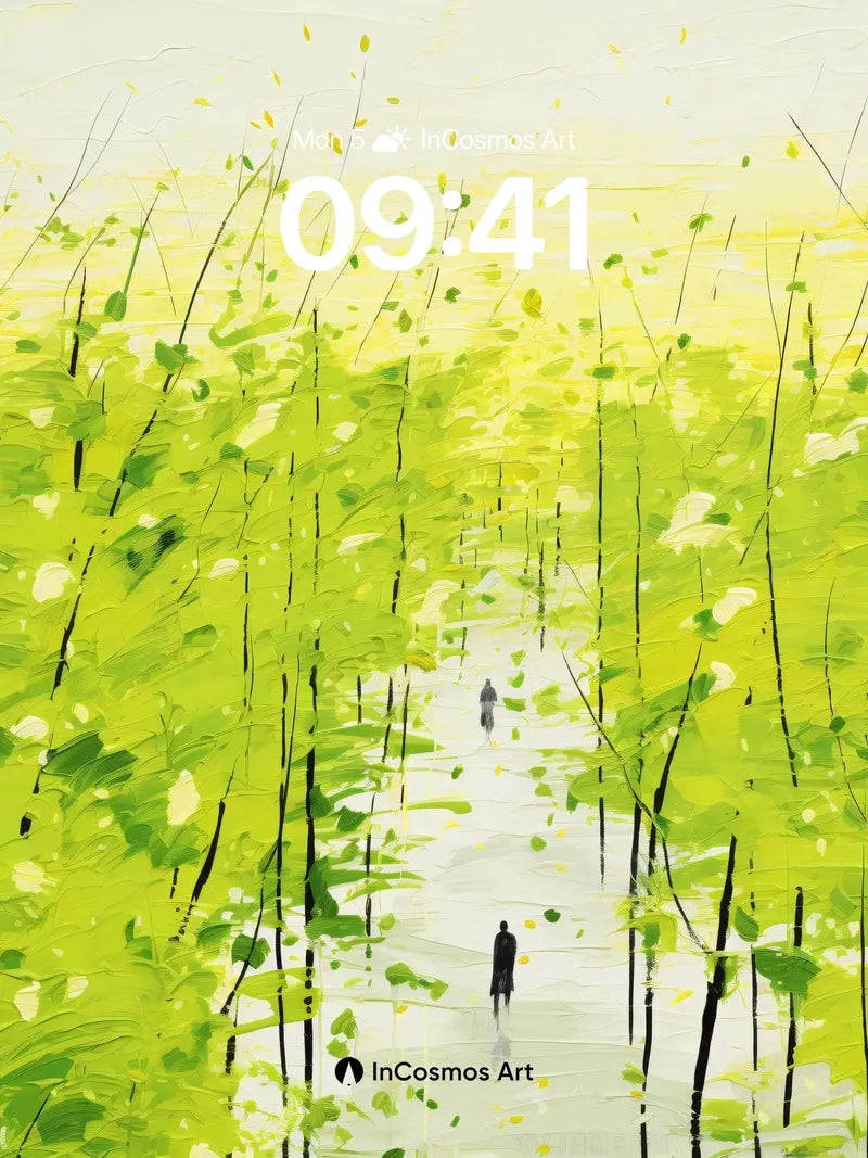 Serenity Path Wallpaper with Whispering Leaves wallpaper for iPhone, iPad & Mac