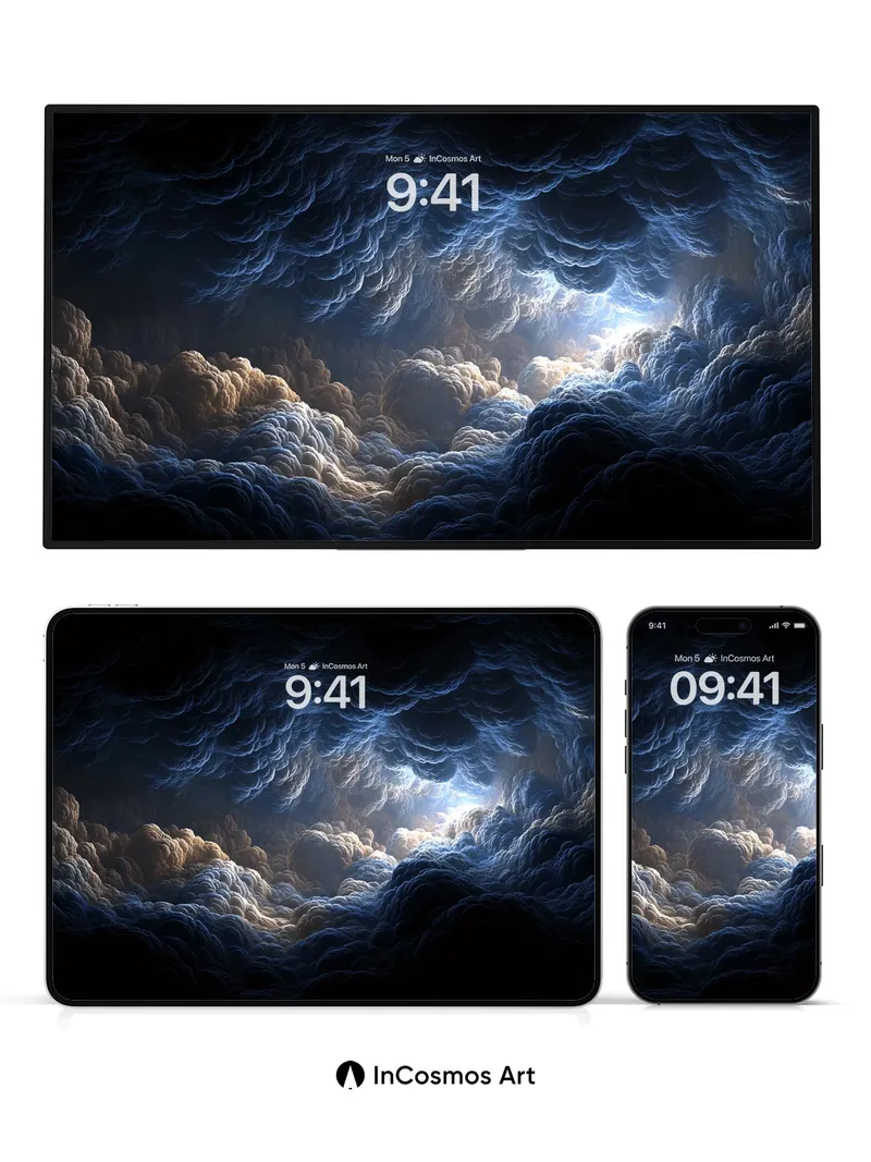 Storm Veil Wallpaper with Celestial Break