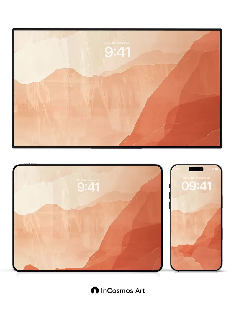 Crimson Canyon Wallpaper with Hushed Light