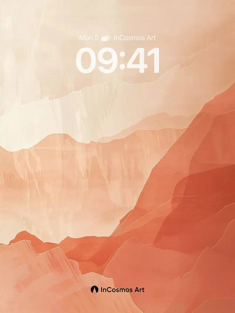 Crimson Canyon Wallpaper with Hushed Light