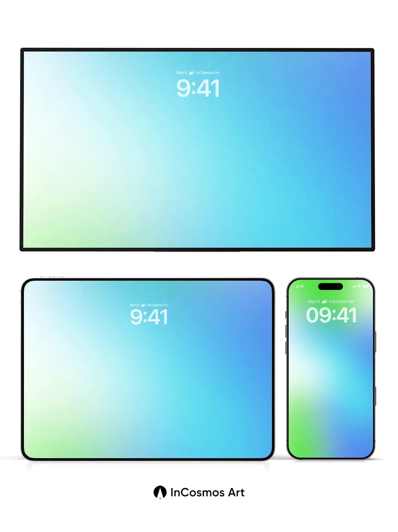 Luminous Gradient Wallpaper with Ethereal Hues