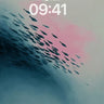 Surreal Ocean Wave Fish School Wallpaper wallpaper for iPhone, iPad & Mac