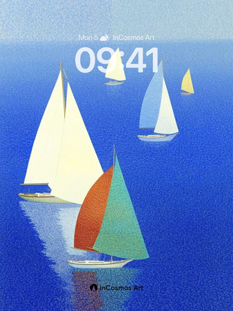 Serenity Sail Wallpaper with Color-Shift Sails