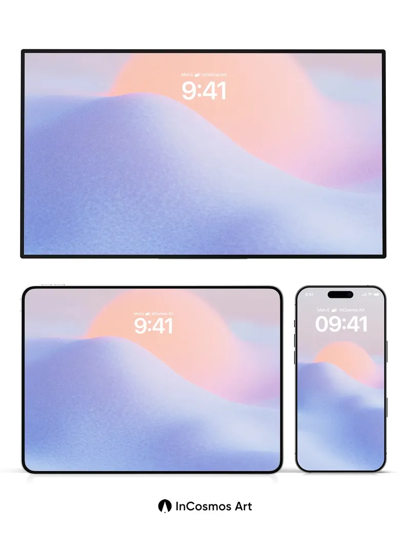 Serene Dune Wallpaper with Soft Horizon Glow