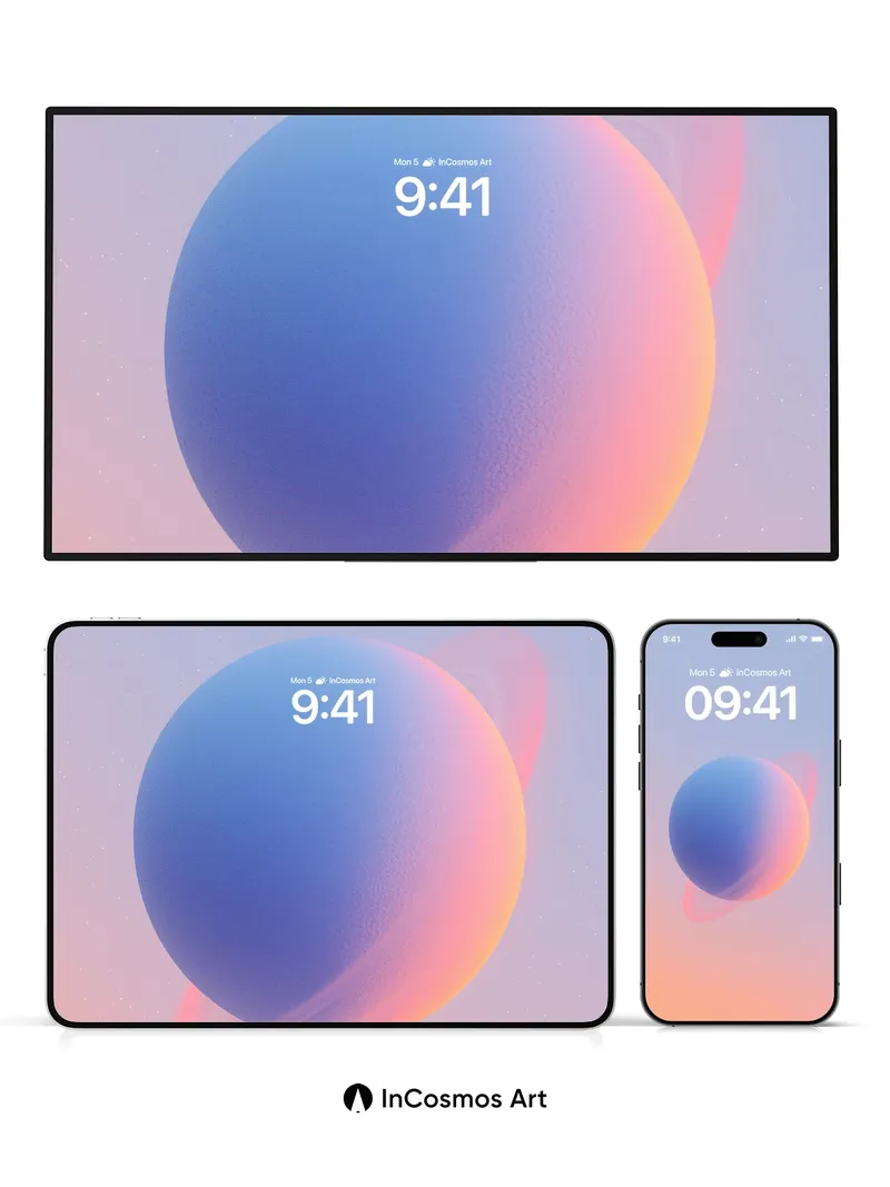 Serene Orb Wallpaper with Ethereal Halo