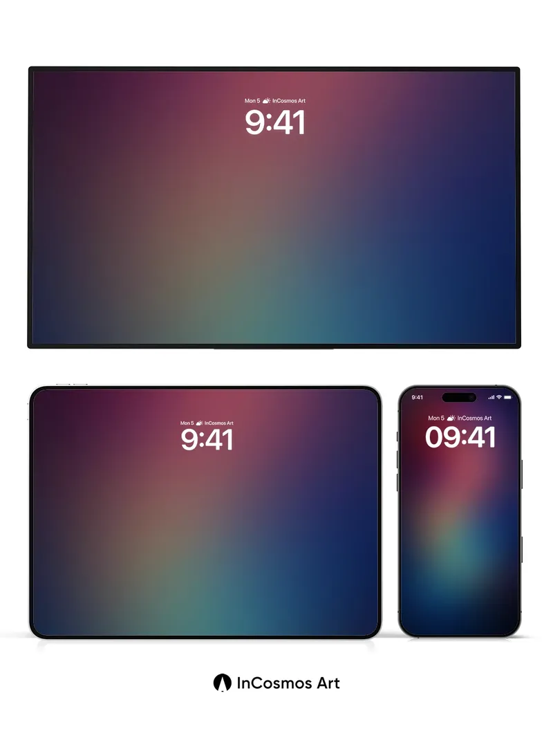 Velvet Gradient Wallpaper with Ethereal Hues