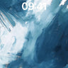 Cerulean Storm Wallpaper with Brushstroke Waves wallpaper for iPhone, iPad & Mac