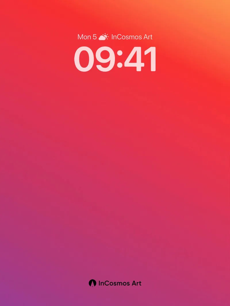 Crimson Horizon Wallpaper with Solar Haze