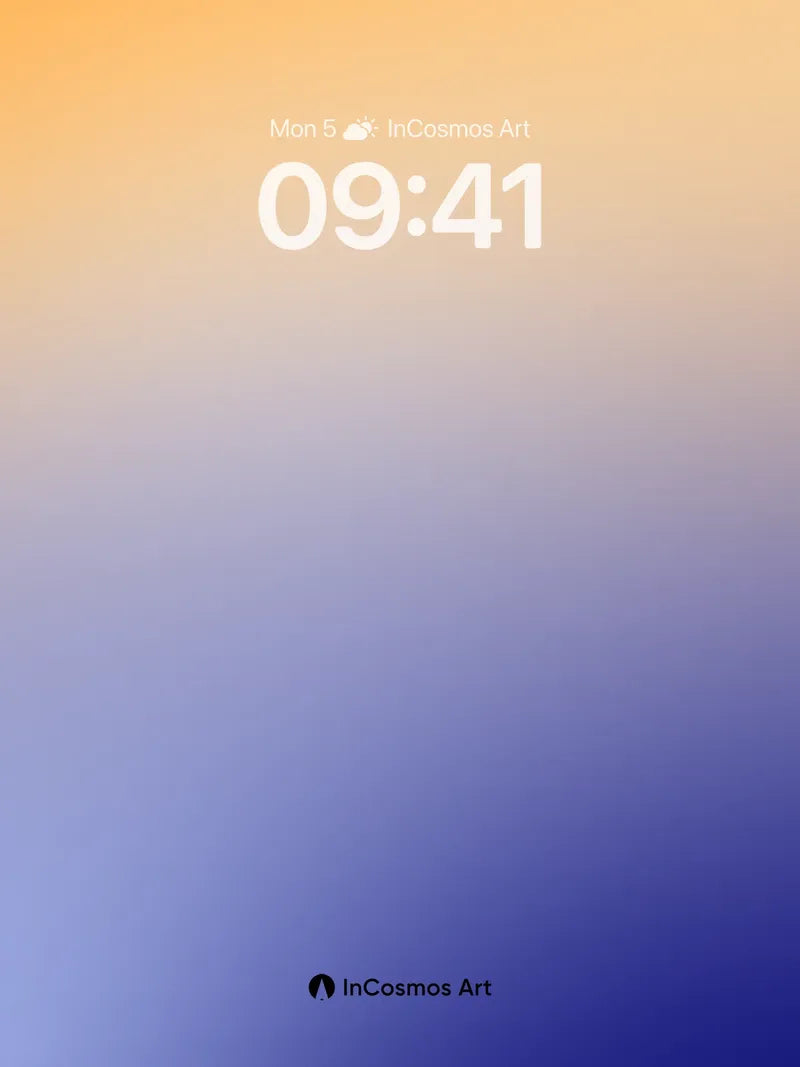 Golden Hush Gradient Wallpaper with Twilight Depth