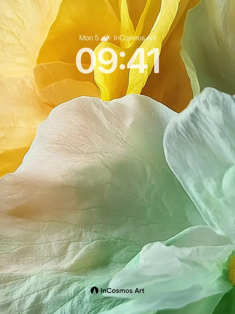 Luminous Petal Wallpaper with Ethereal Glow