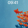 Vibrant Fish School Ocean Background wallpaper for iPhone, iPad & Mac