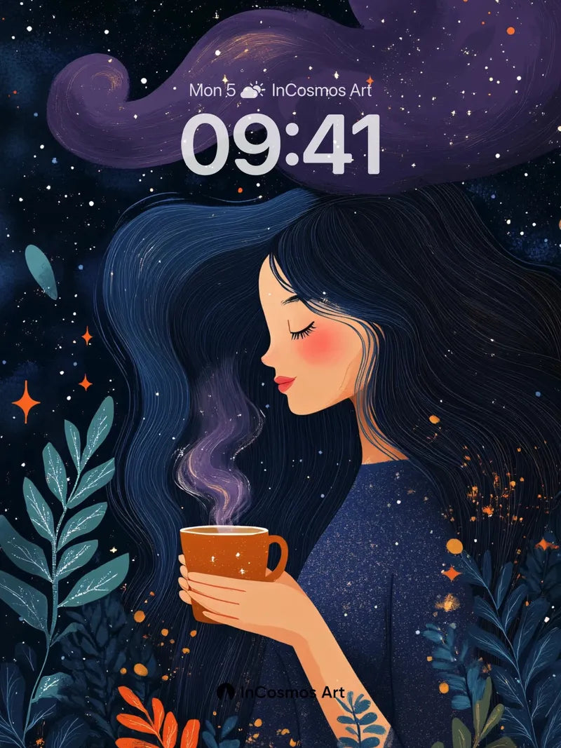 Stellar Serenity Wallpaper with Cosmic Breath