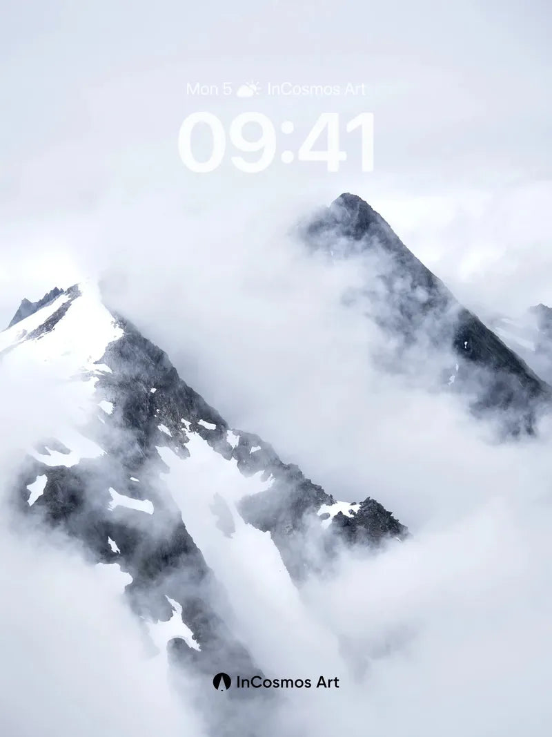 Silent Summit Wallpaper with Cloud Veils