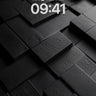 Shadowed Geometry Wallpaper with Wood Grain Depth wallpaper for iPhone, iPad & Mac