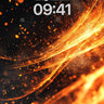 Luminous Ember Wallpaper with Celestial Trails wallpaper for iPhone, iPad & Mac