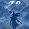 Thunderbound Warrior Wallpaper with Storm-etched Lines wallpaper for iPhone, iPad & Mac