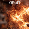 Incandescent Shatter Wallpaper with Ember Veins wallpaper for iPhone, iPad & Mac