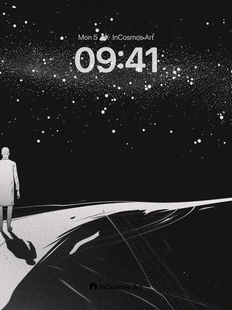 Stellar Path Wallpaper with Cosmic Echo