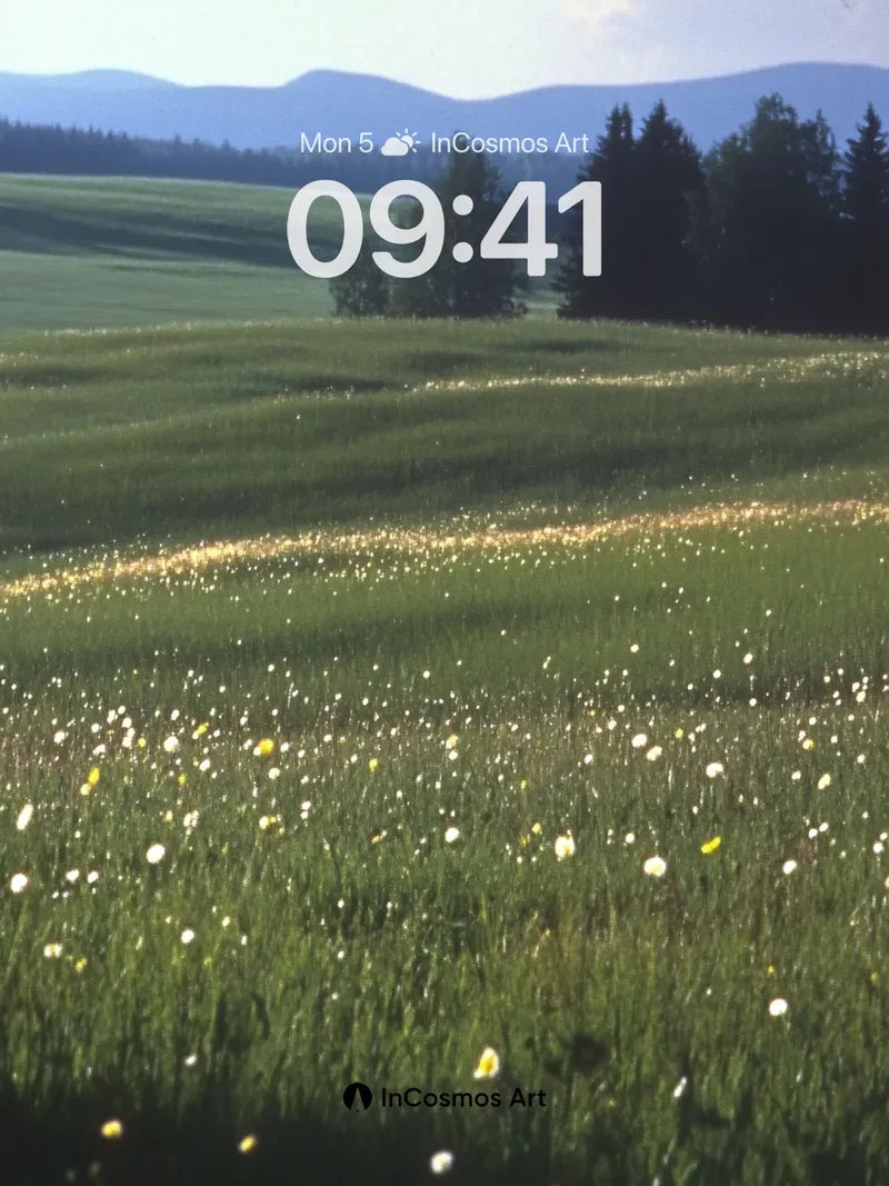 Golden Hush Wallpaper with Dandelion Dust