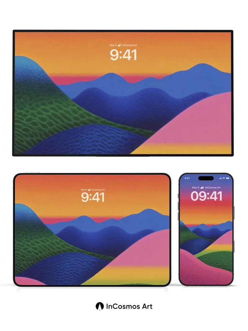 Surreal Horizon Wallpaper with Living Colors