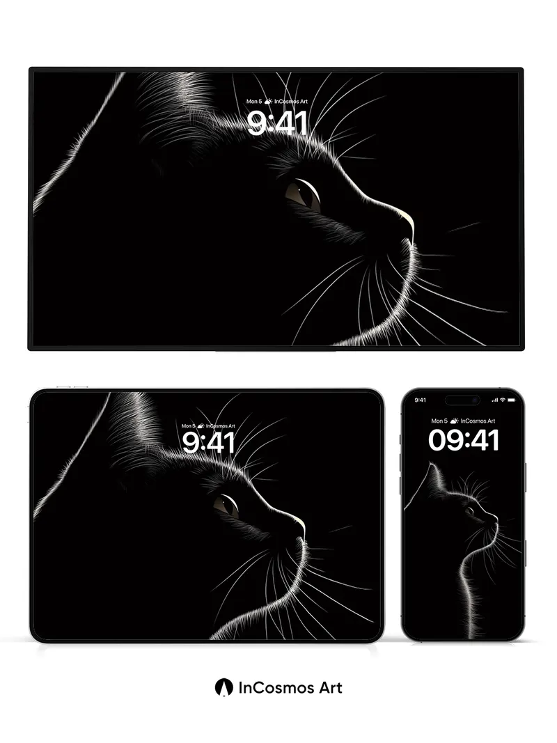 Silent Shadow Wallpaper with Whispering Fur