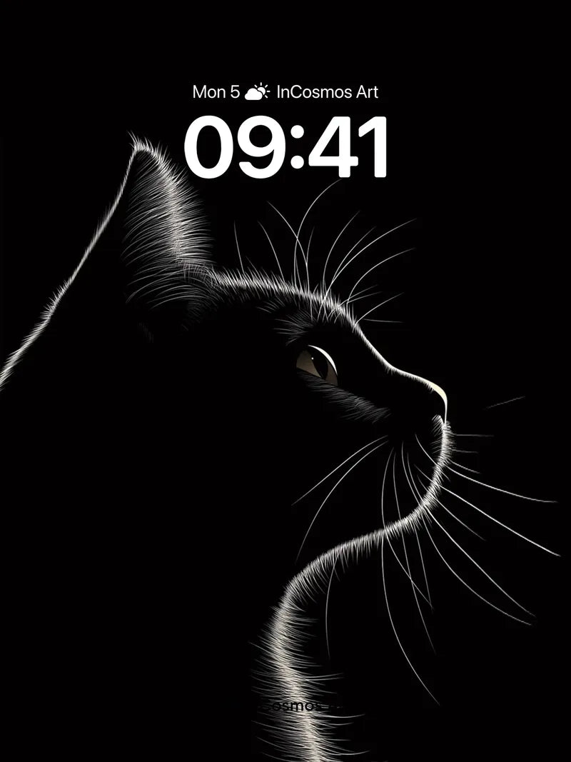 Silent Shadow Wallpaper with Whispering Fur