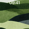 Serenity Waves Wallpaper with Textured Gradient wallpaper for iPhone, iPad & Mac