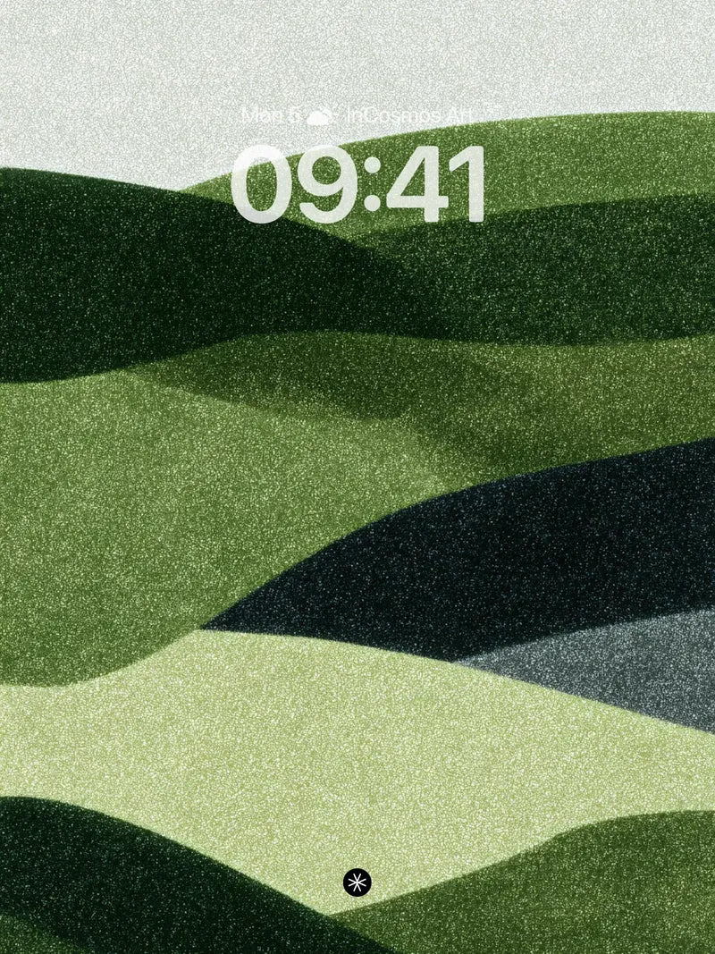 Serenity Waves Wallpaper with Textured Gradient wallpaper for iPhone, iPad & Mac